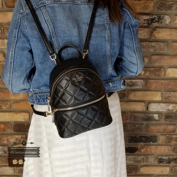 Leather Kate Spade NATALIA mini convertible BACKPACK Black kate spade | Bags | Kate Spade Natalia Mini Convertible  main image 3